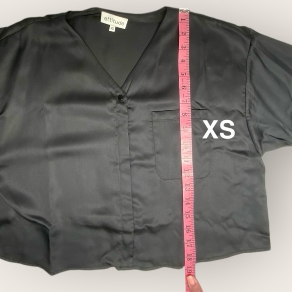 NWT | Ettitude | Signature Sateen Relaxed Short Sleeve Top | Black | Various Sz - Picture 7 of 15